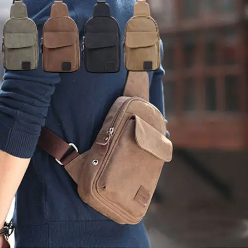 

Hot Fashion Solid Canvas bag Simplicity zipper travel Men's Military Canvas Satchel Shoulder Bag Travel Hiking Backpack