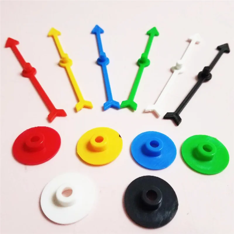 12PCS Length 100mm Arrow Plastic Pawn/Chess For Board Game Card Games DTY Accessories 6 Colors