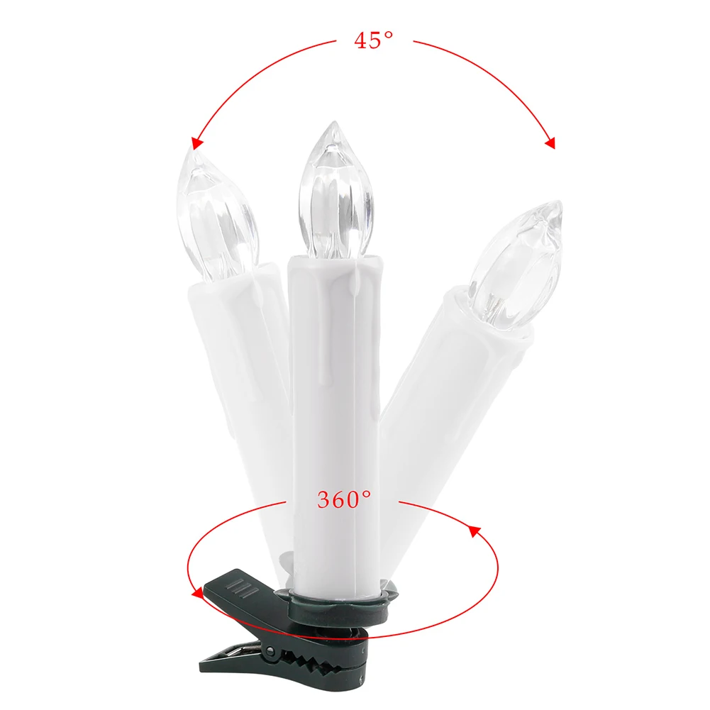 

10 PCS/SET Outdoor Wedding Home Decor Battery Operated Indoor RGB Twinkling Led Candle Light Remote Control Party Flameless