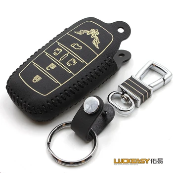 

key cover for toyota 5 button Alphard 2012 PREVIA 2012 Genuine Leather Car Key Cover wallet holder remote car key case key2a