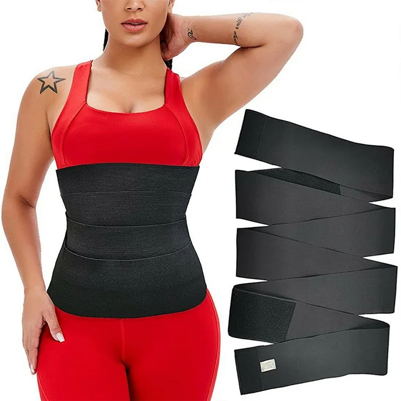 Free Size Waist Trimmer Sweat Slimming Belt  Weight Loss Sauna Belt Fat Burning Short Long Torso Waist Shaper for Women