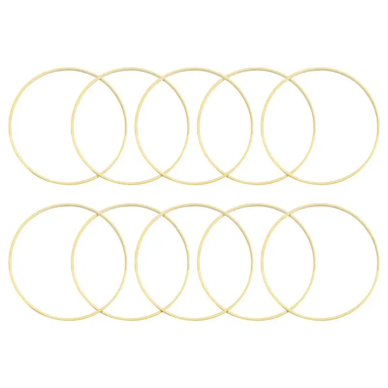 

10pcs 15cm Diameter Dream Catcher Ring Round Wooden Bamboo Hoop DIY Craft Tools