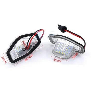 

Car License Plate Light Auto Pure White Lamp Bulbs For Honda Jazz Odyssey Stream