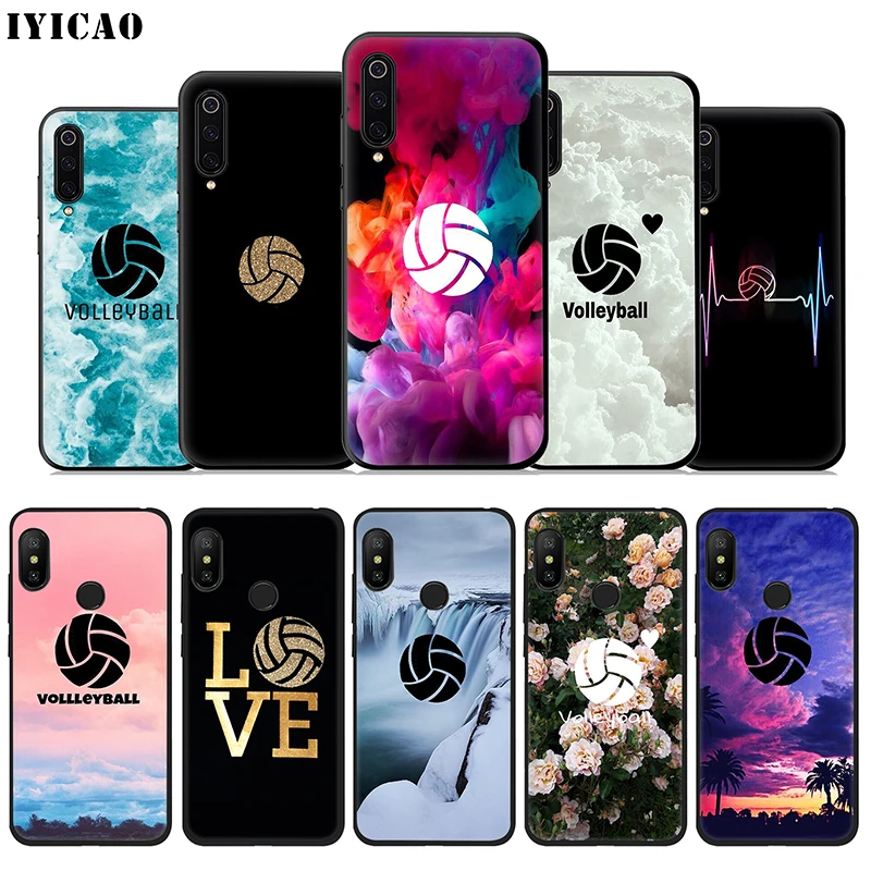 IYICAO Volleyball Sport Ball Play Soft Case for Xiaomi Mi A3 A2 A1 10 9T CC9E CC9 9 8 6 Se Lite F1 5X 6X MiA1 MiA2 MiA3 |