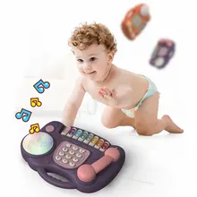 Многофункциональная обучающая игрушка для фортепиано, АБС-пластик, псевдо-образное животное, обучающие игрушки для детей, подарок, музыкальные игрушки