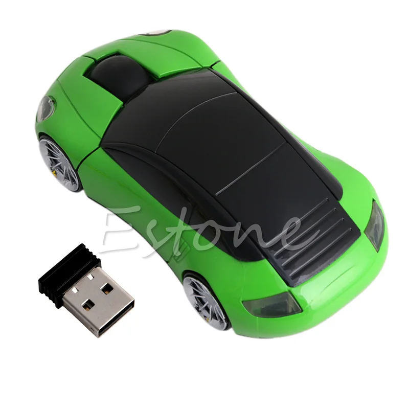 2,4G 1600 dpi Мышь USB приемник беспроводной светодиодный светильник форма автомобиля оптические мыши LX9A
