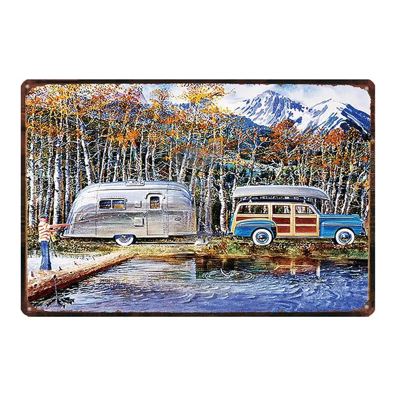 Vintage Motor Oil Tire Sign Shabby Chic Metal Plate For Wall Pub Cafe Garage Home Art Decor Iron Poster Cuadros DU-4486A