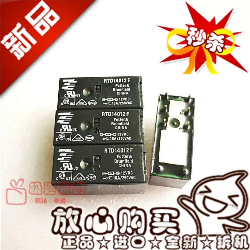 

Free shipping RTD14012F 12VDC16A/250VAC RTD14012F12V 10PCS Please note clearly the model