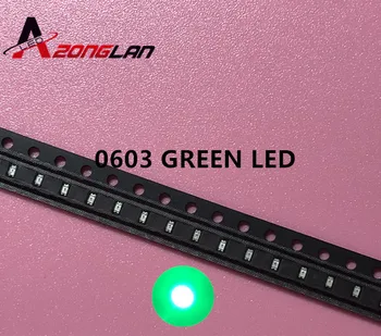 

1000pcs SMD 0603 LED Diode Light-emitting-diodes Emerald Green Esmeralda Verde 0603 SMD LED Diodo Bright Chips Diodi Pack 525nm