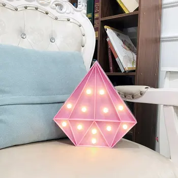

Led Flashing Romantic Diamond-Shaped Room Bedroom Layout Decorative Light Outdoor Light Birthday Party Courtyard Decor