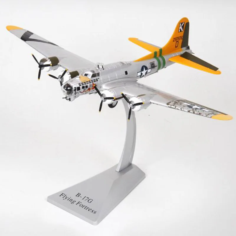 1: 72 Масштаб Американский Второй мировой войны B-17G B17 бомбардировщик самолет носитель истребитель самолет Игрушечная модель самолета статический Литой Сплав сувениры