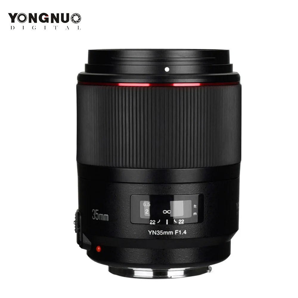 Объектив YONGNUO YN 35 мм F1.4 стандартный широкоугольный объектив с яркой диафрагмой