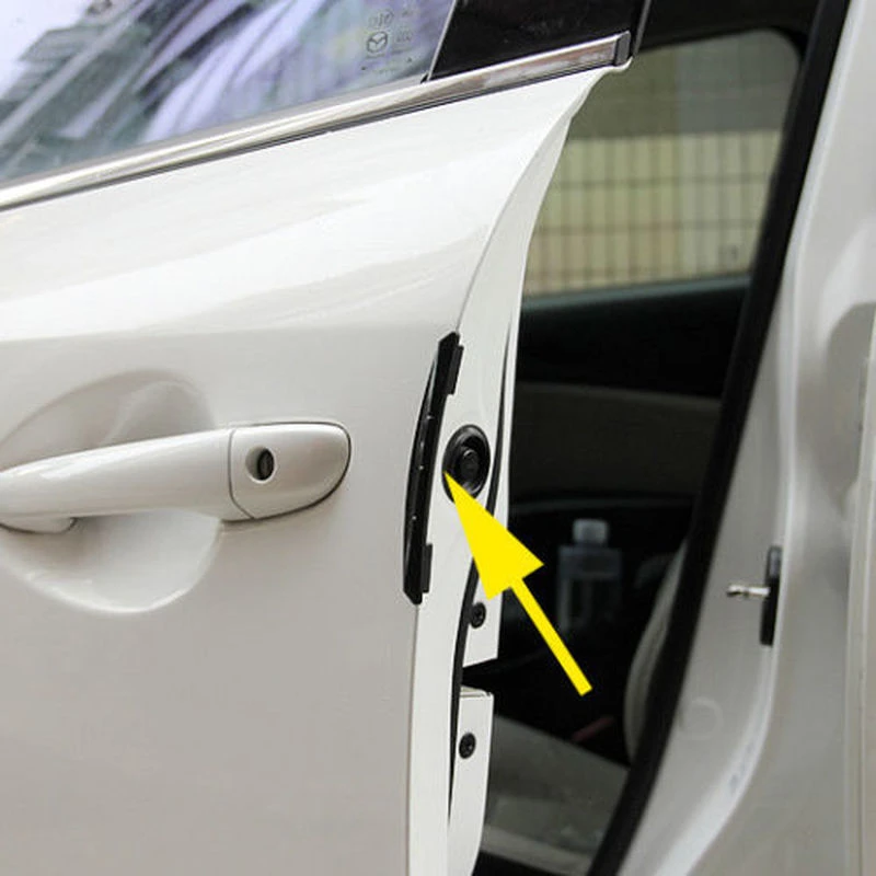 Protector de borde de puerta de coche, tira adhesiva antiarañazos, abrasión, 4 Uds.|Molduras de estilo| - AliExpress