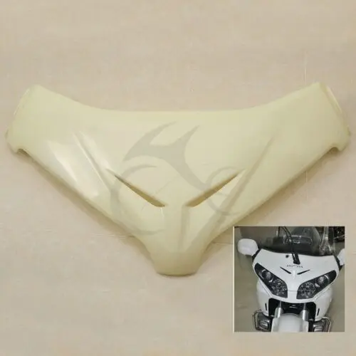 Передняя панель лобового стекла мотоцикла Accent обтекатель для Honda Goldwing GL1800 2012- 13 14 хром/синий/серый/ - Цвет: Unpainted