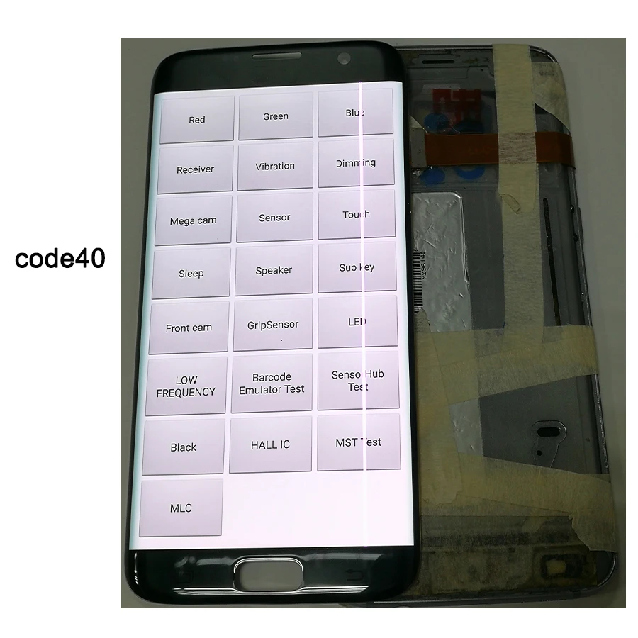 JpFix подходит для samsung S7edge ЖК-изогнутый экран один изогнутый экран с несколькими точками взрыва - Цвет: Black code.40