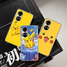 

Cartoon P-Pokemones Phone Case For Huawei P50 Pro P40 P30 Lite P20 P10 Mate 40 Pro 30 20 Lite 10 Cover Shell Coque