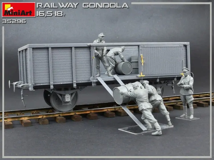 MiniArt 35296 1/35 железная дорога Гондола 16, 5-18t-Scale модельный комплект
