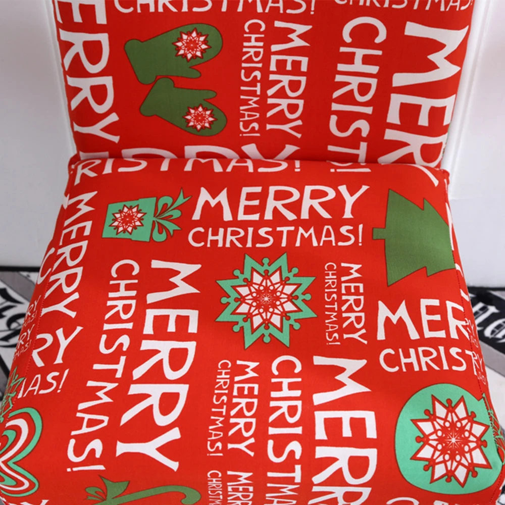 Kerst Stoel чехол Grote Elastische Zetel Stoelbekleding Xmas стрейч Hoge ковер Kussenovertrekken для Kerst Banket Вечерние