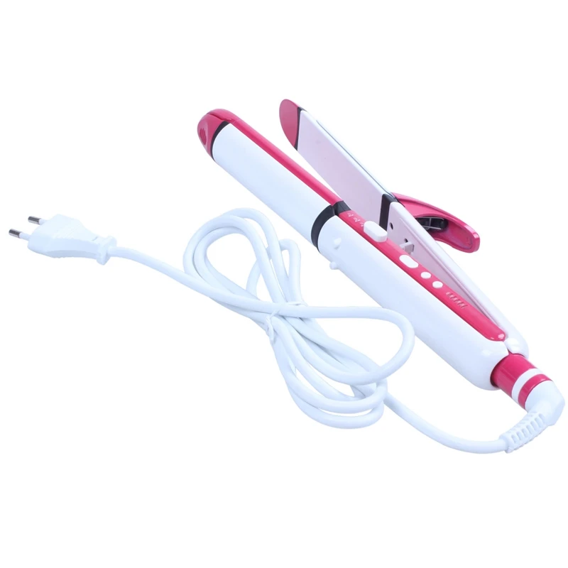 Kemei KM-3304 multi-function electric plywood corn perm direct-use straight hair straightener straight clip can be adjusted temp