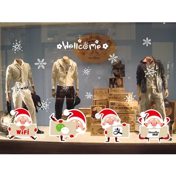 

Sticker Ornaments Christmas Decoration Adhesive-free Electrostatic Window Stickers Christmas Decoration Supplies