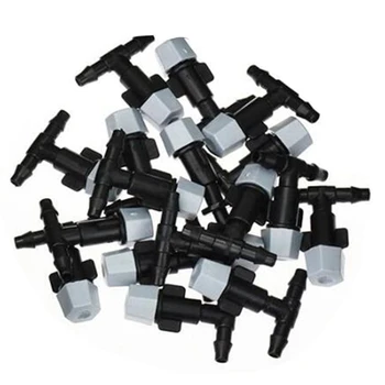 

50Pcs Atomization Nozzle Water Control Sprayer Garden Irrigation Sprinklers, Tee Joints Connector System