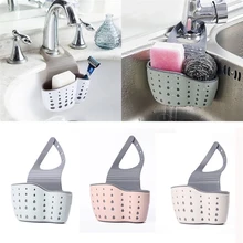 Waschbecken Regal Seife Schwamm Drain Rack Silikon Lagerung Korb Tasche Wasserhahn Halter Einstellbar Bad Halter Waschbecken Küche Zubehör