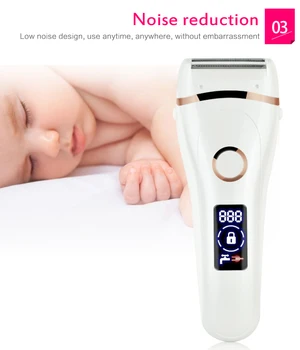 

USB Waterproof Electric Hair Removal Hand Armpit Legs Body Epilation Charging Epilator Epilation Device Hair Remover Machine