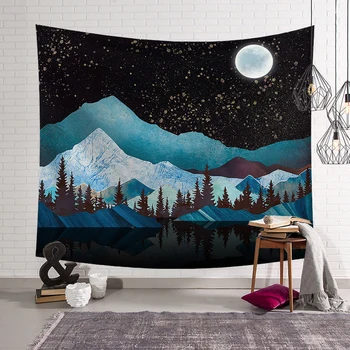 

Dropship Mandala Wall Hanging Tapestry Travel Camping Mat Sunrise Oil Painting Pattern Yoga Pad Sleeping Carpet Beach Blanket