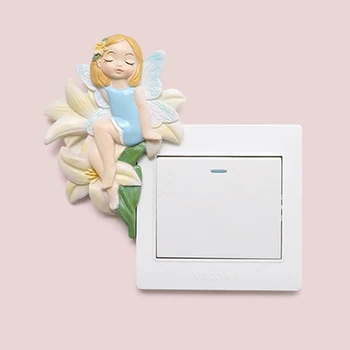 

Cartoon Animal Flamingo Switch cover Room Decor 3D Silicone On-off Switch Sticker Luminous Switch Outlet Wall Sticker