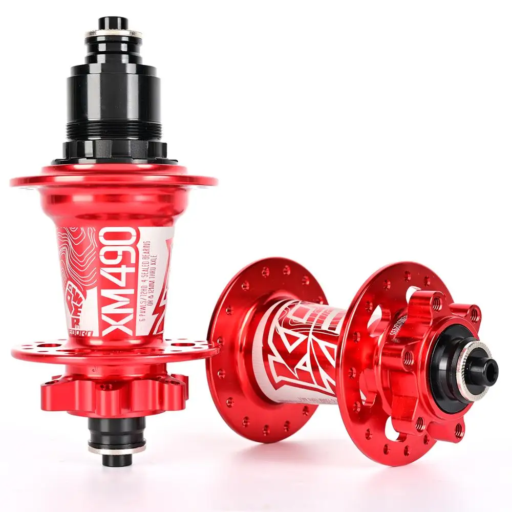 Новинка ступицы Koozer 4 подшипника MTB горный велосипед Задняя Ступица 10*135 мм QR100 * 15