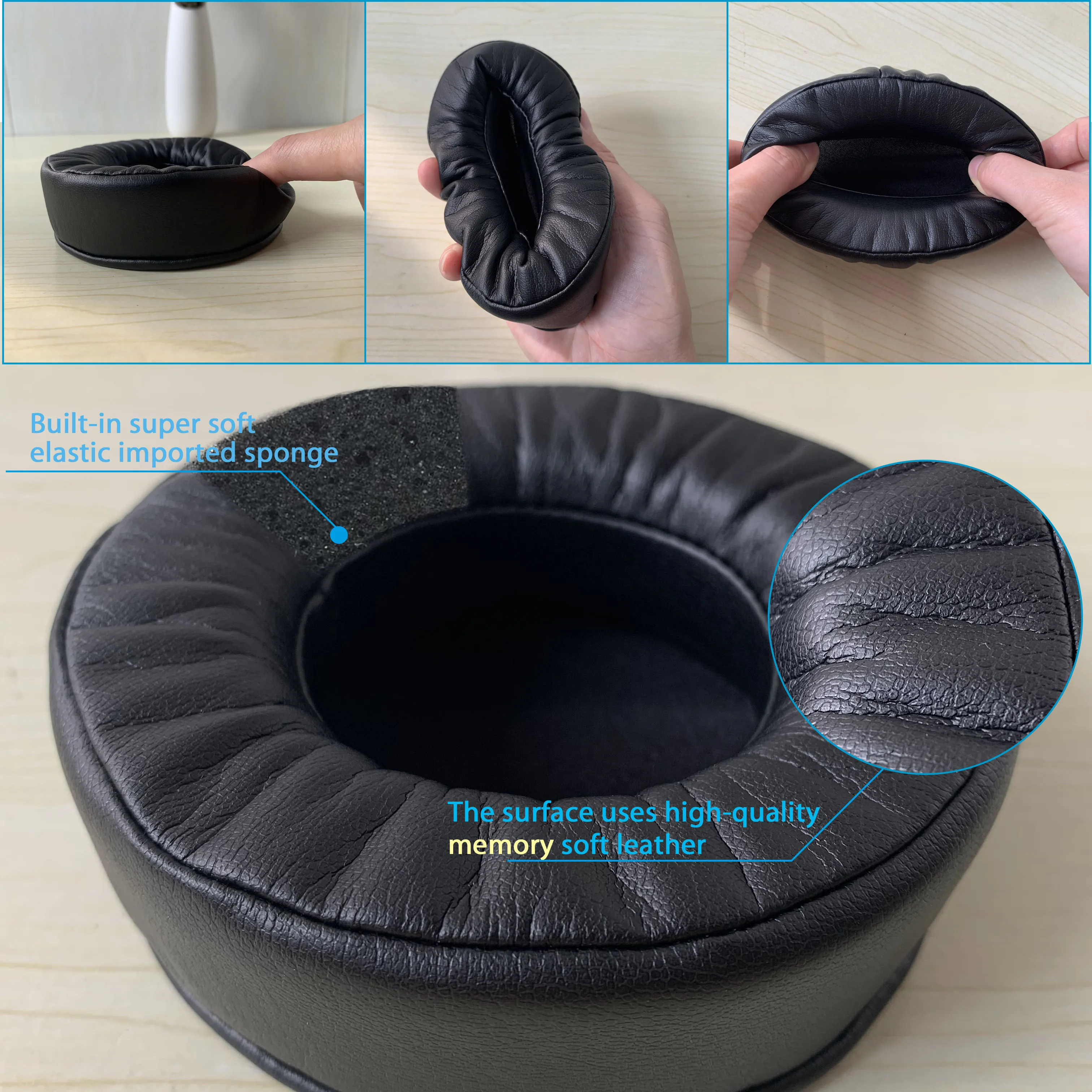 Nullkeai Replacement Thicken Earpads for Sennheiser HD250 Linear HD250 Linear II Headphones Earmuff Earphone Sleeve Headset