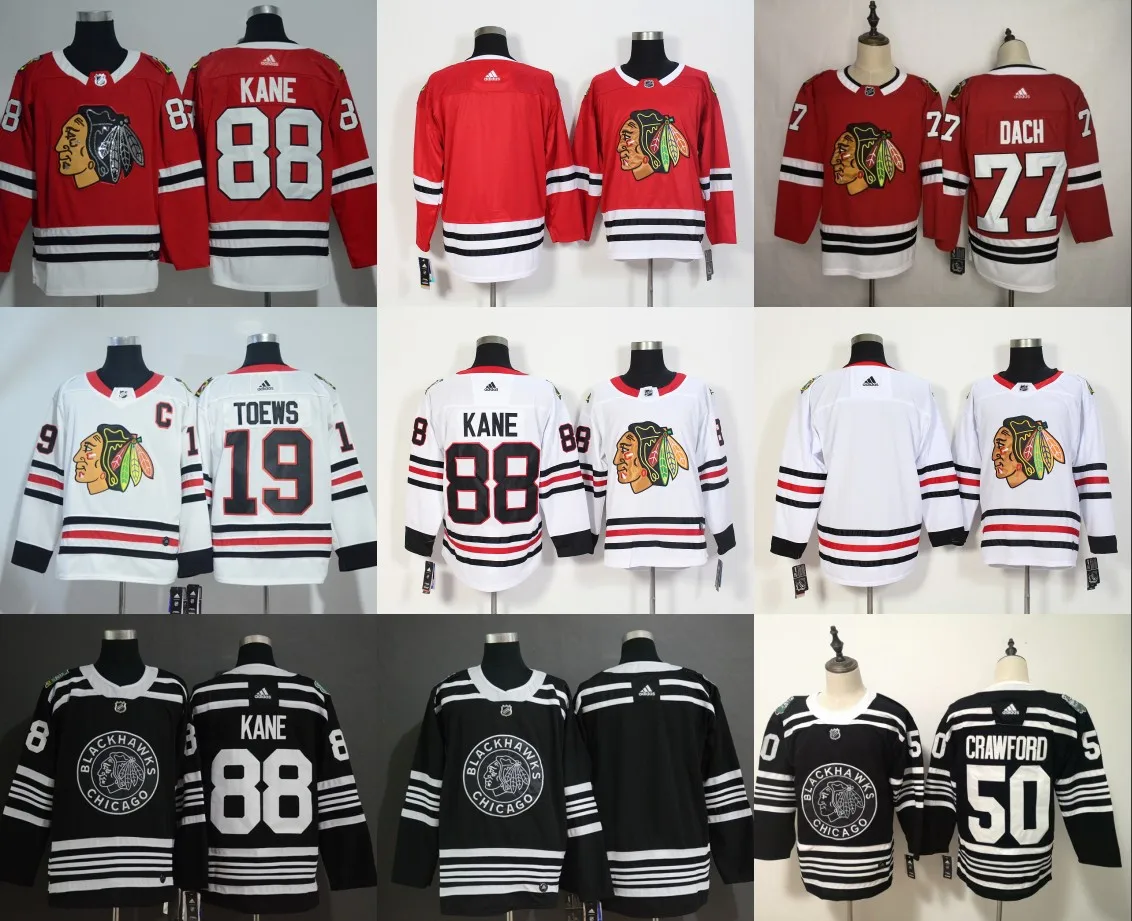 Новинка Все сшитые мужские Майки Chicago atrick Kane Jonathan Toews Duncan Keith Corey Crawford