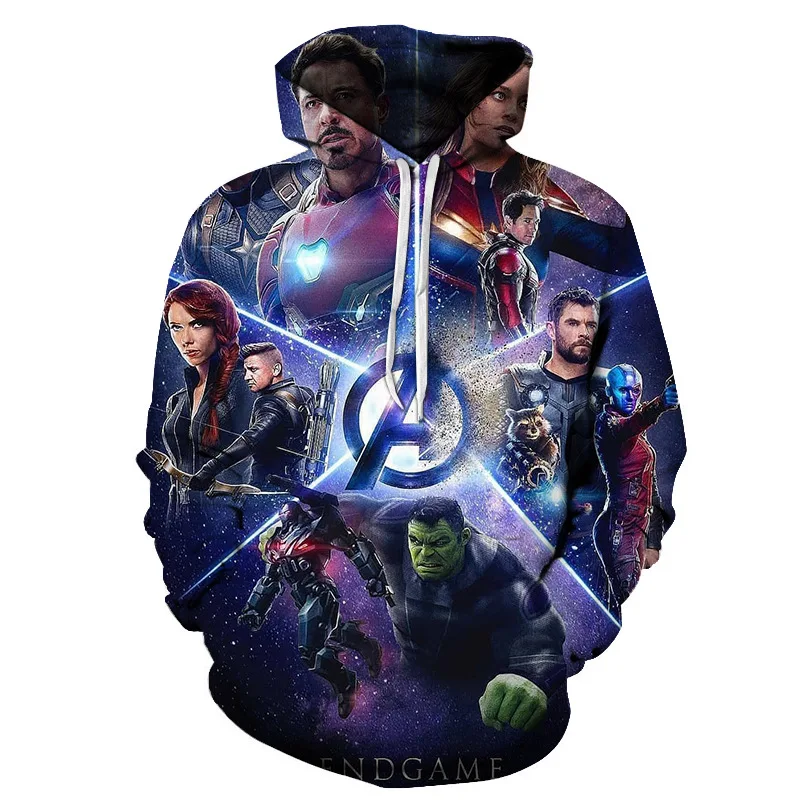 Мстители 4 Endgame уличная Мужская Женская толстовка с длинным рукавом толстовки супергерой Мужская Весенняя Толстовка с длинным рукавом Homme