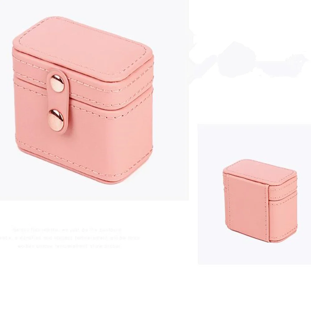 Новая мини шкатулка для ювелирных изделий модная коробка колец из искусственной