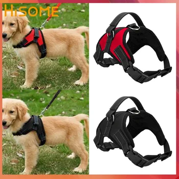 

Heavy Duty Reflective Dog Harness Adjustable Outdoor Pet Collar Vest for Harness Small Medium Large Dog Easy Control Dog Supply
