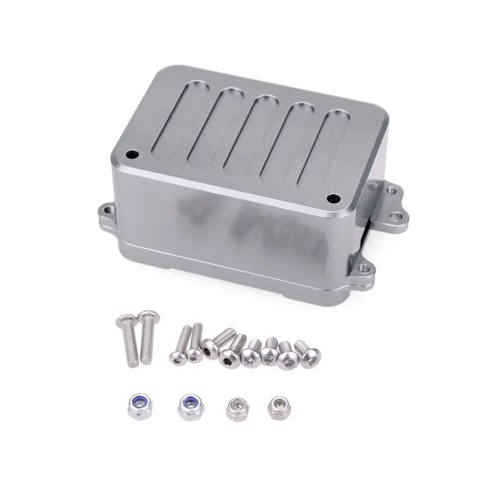 

Metal Receiver Box ESC Box RC Model Part for 1/10 RC Crawler Car Axial SCX10 RC4WD D90 D110 Upgrade Parts