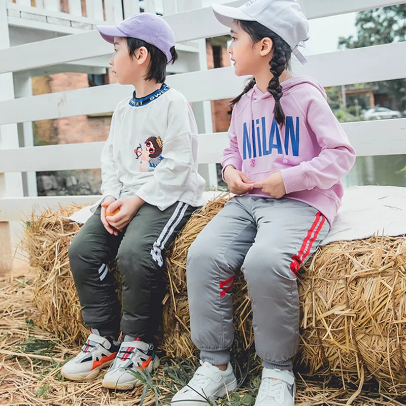 Winter 2019 Teens Girls Boys Down Pants Children High Quality Warm Down Pant Boys Trousers Kids Leggings Teenage Down Ski Pants (11)