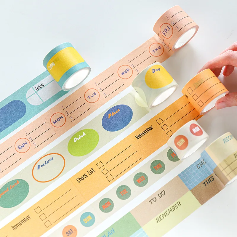 

Kawaii and paper tape daily life practical basic hand account diary DIY release decorative stickers cute washi tape