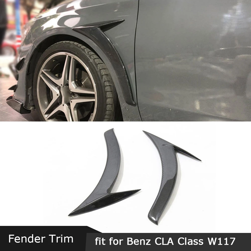 Carbon Fender Decor Air Vent Fender Trim fits Mercedes CLA W117