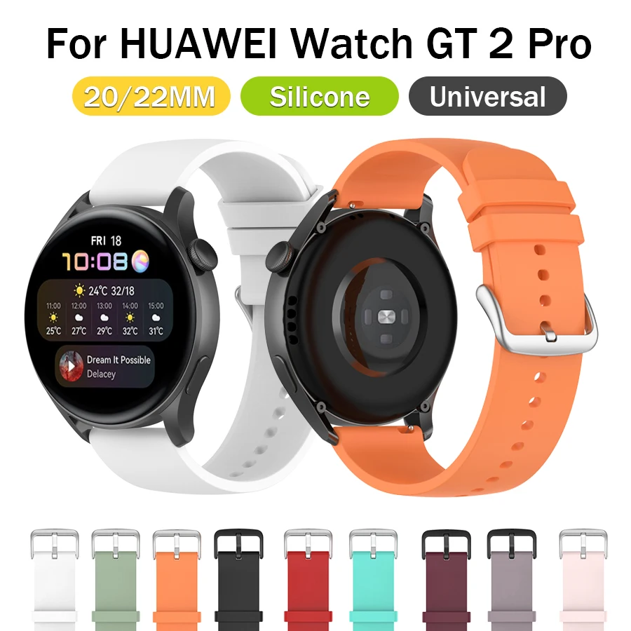 22MM 20MM Silicone Strap Watchband for Xiaomi LS05 Watchband  Huawei Watch GT2 Pro Smart Wristband Colorful Replacement Bracelet 22mm new silicone strap watchband for huawei watch gt3 46mm gt2 pro gt 46mm wristband bracelet fine watchband 22mm universal