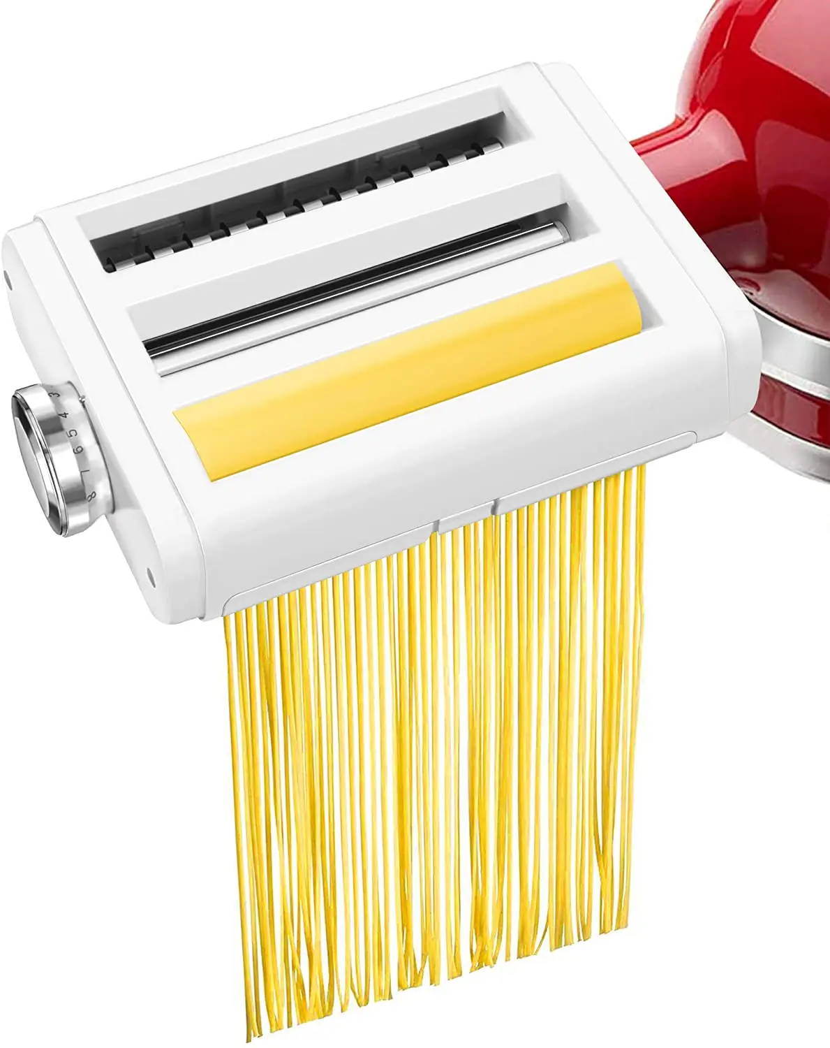 Attacco Per Pasta 3 In 1 Set Per Miscelatori Per Supporti Da Cucina Inclusi Rullo Per Fogli Di Pasta, Tagliapasta E Spazzola Per La Pulizia