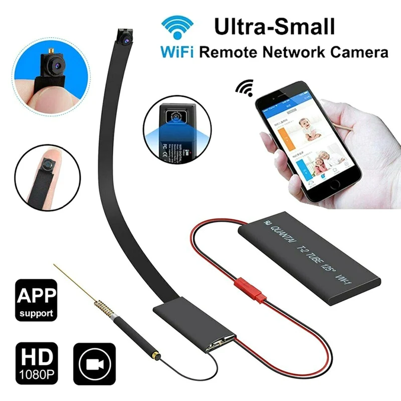 P2P Support Remote View Hidden TF Card Wireless Micro webcam Camcorder Video Recorder Portable HD 1080P DIY WiFi IP Mini Camera |
