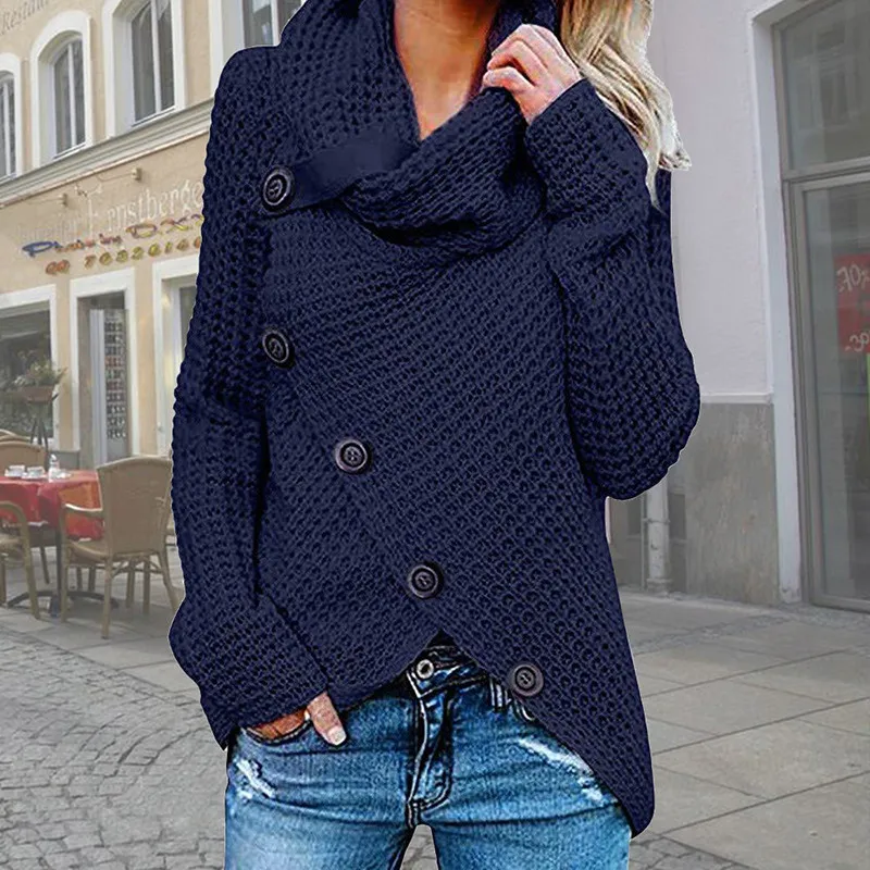 Cardigan grande taille jusqu'au 5XL (taille 50 française) BLEU MARINE 2