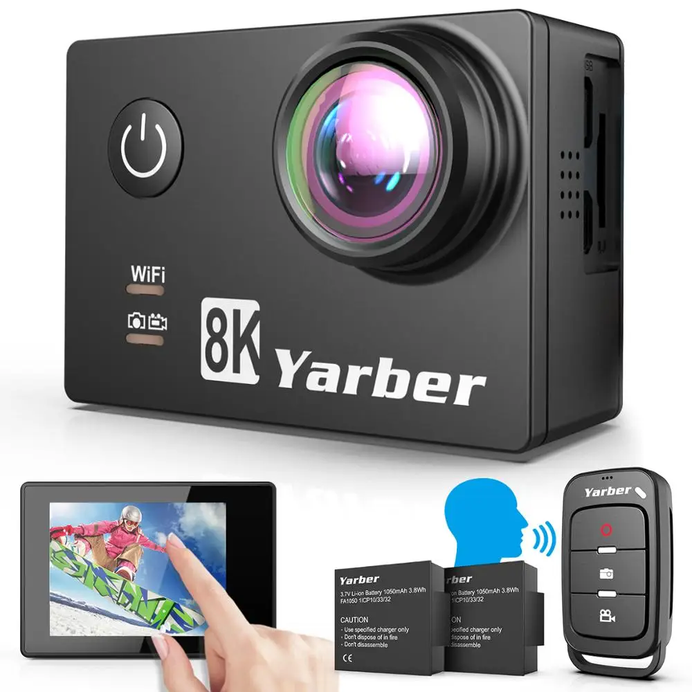 Новое поступление Yarber AR01 8K Экшн-камера 20MP Спортивная Запись видео wifi Bluetooth Камера водонепроницаемая на шлем для спортивной камеры видео кам... Новое поступление Yarber AR01 8K Экшн-камера 20MP Спортивная Запись видео wifi Bluetooth Камера водонепроницаемая на шлем для спортивной камеры видео кам...