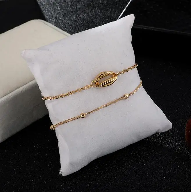 PICKYZ богемные Многослойные Boho браслеты из ракушек женские естественные ракушки ювелирные изделия двойной браслет для женщин подарок браслеты с подвесками