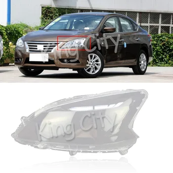 

CAPQX 1PC For Nissan Sylphy 2012 2013 2014 2015 Front Headlight Transparent Lamp cover Headlamp Lampshade head light Shade Shell