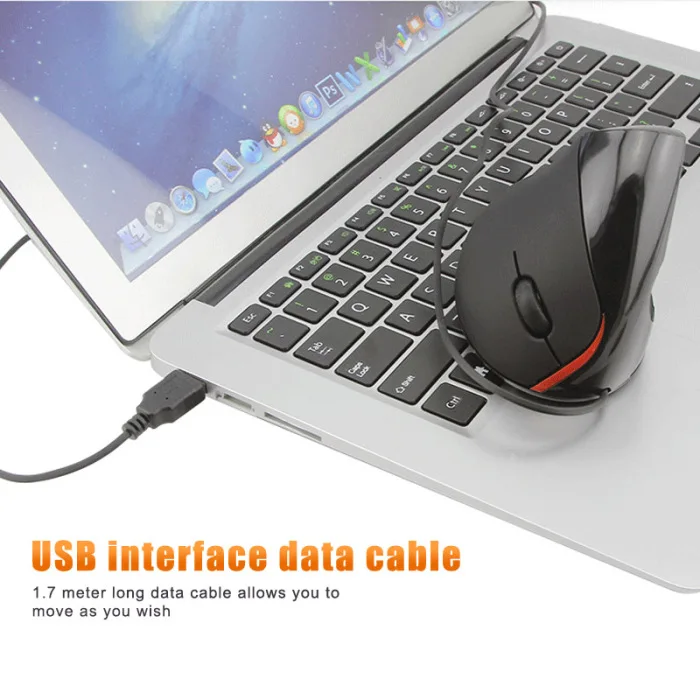 2,4G USB Проводная Вертикальная оптическая мышь Эргономичный дизайн мыши для компьютера ПК VDX99