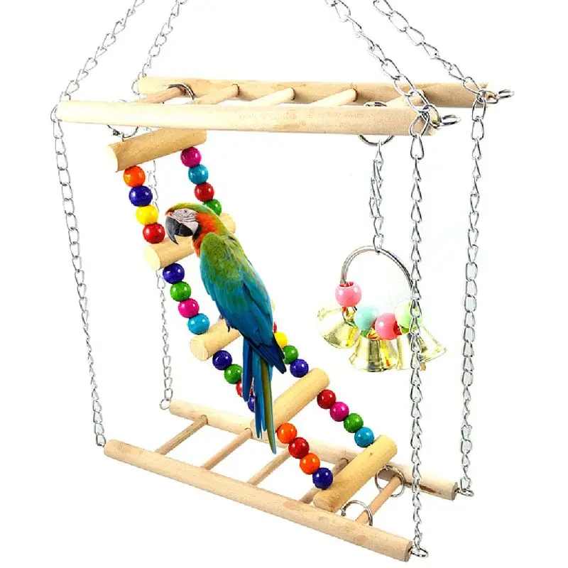 Птица хомяк мост деревянные качели игрушки Маленькая лестница стойка для домашних животных платформа клетка аксессуары