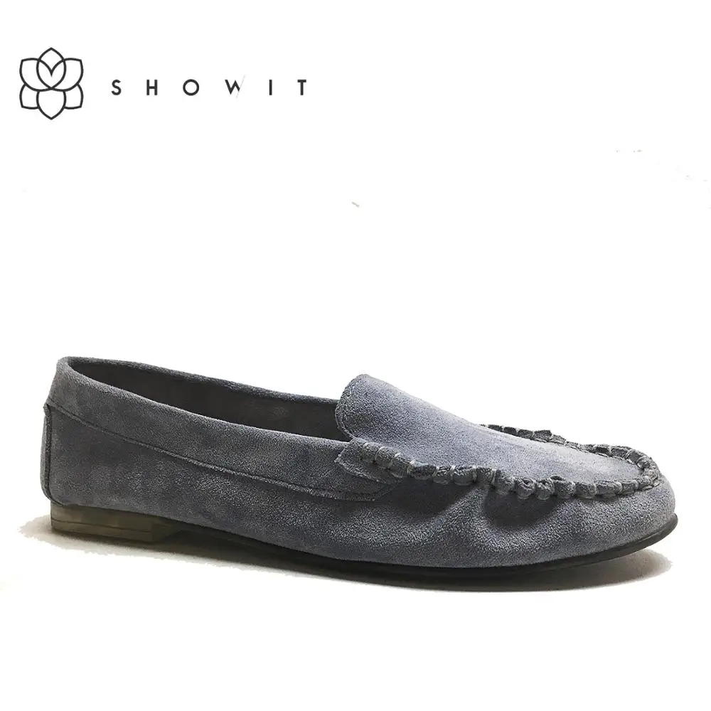 

Women winter loafers casual shoes lady's soft Gray shoes Pretty Microfiber transparent light bottom Autumn flat female corporate