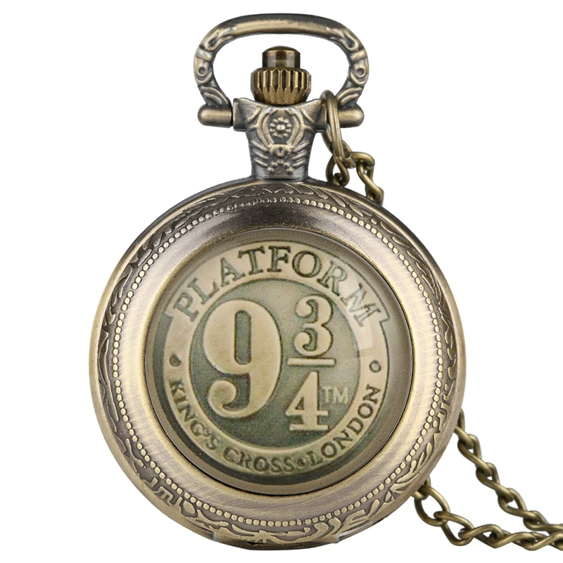 Kings Clock Fob Watch Chain Pendant Necklace Gold/silver Quartz Art-Collectibles 3/4-Platform